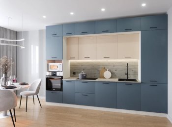 Кухонный гарнитур Фьюжн 3400 мм (Санвут) в Арамиле - aramil.mebel-e96.ru