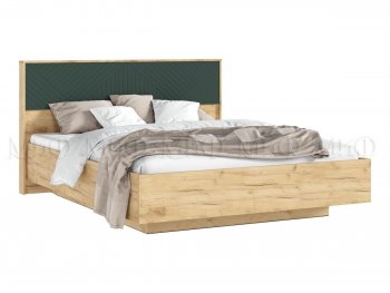 Кровать парящая с ПМ Флэш грин/дуб крафт (Миф) в Арамиле - aramil.mebel-e96.ru