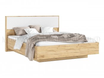 Кровать парящая с ПМ Флэш белый/дуб крафт (Миф) в Арамиле - aramil.mebel-e96.ru