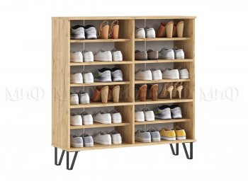 Обувница Флэш крафт/графит (Миф) в Арамиле - aramil.mebel-e96.ru