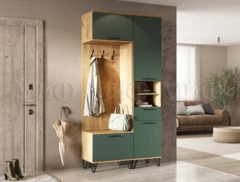 Прихожая Флэш комп.1, крафт/графит (Миф) в Арамиле - aramil.mebel-e96.ru