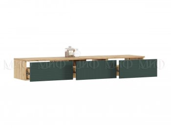 Стенка Флэш комп.2 крафт/грин (Миф) в Арамиле - aramil.mebel-e96.ru
