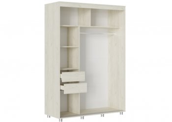 Шкаф-купе 1500 мм Форест крафт белый (Стиль) в Арамиле - aramil.mebel-e96.ru