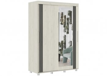 Шкаф-купе 1500 мм Форест крафт белый (Стиль) в Арамиле - aramil.mebel-e96.ru