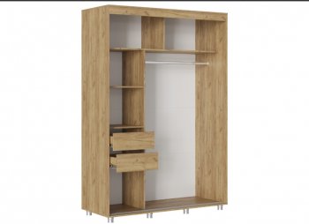 Шкаф-купе 1500 мм Форест крафт золотой(Стиль) в Арамиле - aramil.mebel-e96.ru