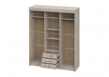 Шкаф-купе 1700 мм Фортуна (Дуб крафт серый) (ИЦ) в Арамиле - aramil.mebel-e96.ru