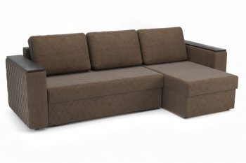 Диван угловой Форвард (велюр Ультра шоколад) (Софт) в Арамиле - aramil.mebel-e96.ru