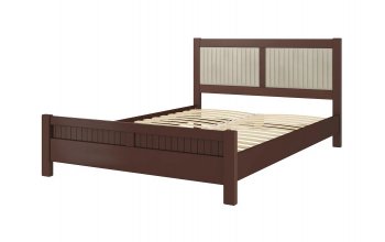 Кровать из массива Фрида Орех (БМ) в Арамиле - aramil.mebel-e96.ru