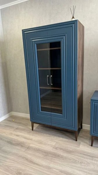 Стенка Гориция Зеленый сапфировый (БМ) в Арамиле - aramil.mebel-e96.ru