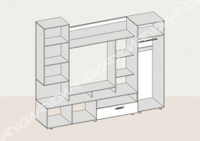 Гостиная Аллегро вариант-3 (Венге/Белфорт) в Арамиле - aramil.mebel-e96.ru