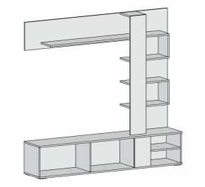 Гостиная Невада (дуб сонома/белый бриллиант) в Арамиле - aramil.mebel-e96.ru