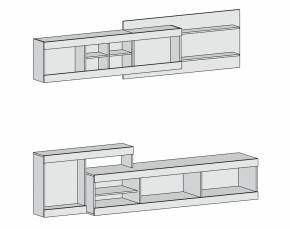 Гостиная Нью-Йорк (венге/белый бриллиант) в Арамиле - aramil.mebel-e96.ru