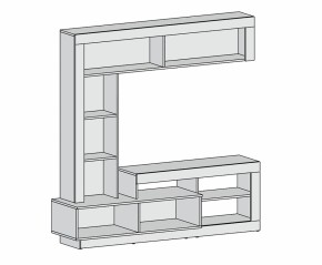 Гостиная Омаха (темное дерево/белый бриллиант) в Арамиле - aramil.mebel-e96.ru