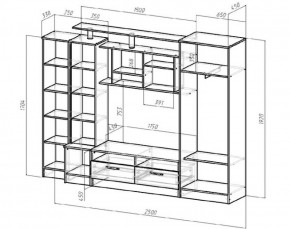 Стенка Оскар (Лин) в Арамиле - aramil.mebel-e96.ru