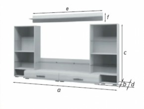 Стенка Домино Белый Глянец (БМ) в Арамиле - aramil.mebel-e96.ru