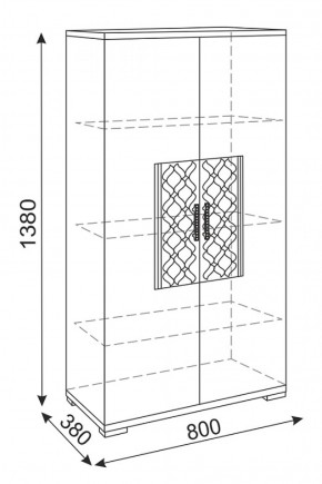 Стенка Тиффани (М 05-05-09-11-12-13-14) (Риннер) в Арамиле - aramil.mebel-e96.ru