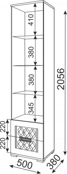 Стенка Тиффани модульная (Риннер) в Арамиле - aramil.mebel-e96.ru