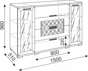 Стенка Тиффани модульная (Риннер) в Арамиле - aramil.mebel-e96.ru