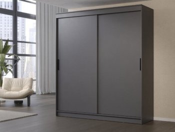 Шкаф-купе 2000 мм Гранд-1 ЛДСП, графит (Эра) в Арамиле - aramil.mebel-e96.ru