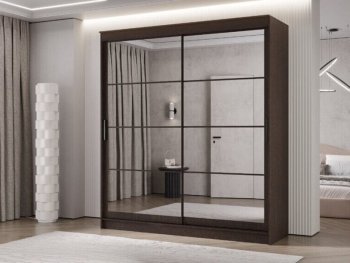 Шкаф-купе 2000 мм Гранд-1 зеркало/зеркало, венге (Эра) в Арамиле - aramil.mebel-e96.ru