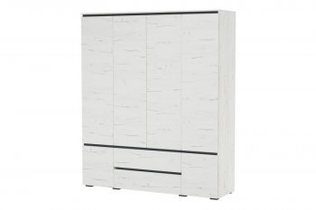 Шкаф 1800 мм 6С2Я 6дв, 2ящ. Гретта крафт белый (Памир) в Арамиле - aramil.mebel-e96.ru