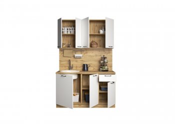 КУхонный гарнитур Хелмер 1400 мм (Сурская) в Арамиле - aramil.mebel-e96.ru