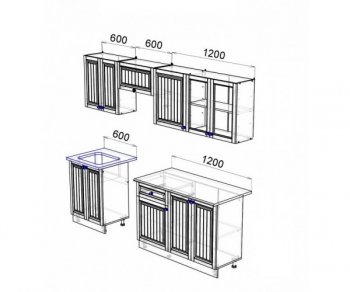 Кухонный гарнитур Хозяюшка 2400 Трюфель (Эра) в Арамиле - aramil.mebel-e96.ru