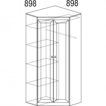 Шкаф угловой Инна 606 денвер темный (Яна) в Арамиле - aramil.mebel-e96.ru