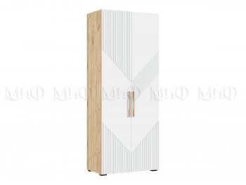 Шкаф распашной 900 мм Ирис с антресолью, крафт/белый (Миф) в Арамиле - aramil.mebel-e96.ru
