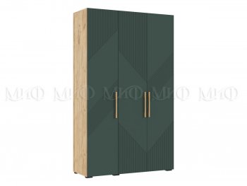Шкаф 1350 мм Ирис с антресолью, крафт/грин (Миф) в Арамиле - aramil.mebel-e96.ru