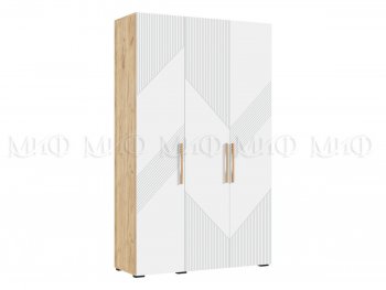 Шкаф 1350 мм Ирис с антресолью, крафт/белый (Миф) в Арамиле - aramil.mebel-e96.ru