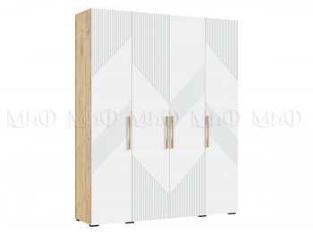 Шкаф 1800 мм Ирис с антресолью крафт/белый (Миф) в Арамиле - aramil.mebel-e96.ru