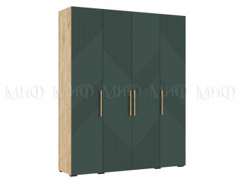 Шкаф 1800 мм Ирис с антресолью крафт/грин (Миф) в Арамиле - aramil.mebel-e96.ru