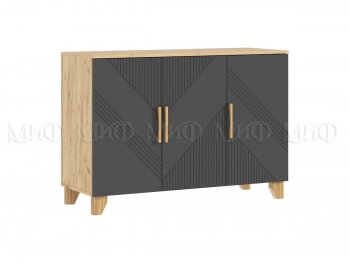 Спальный гарнитур Ирис крафт/графит, модульный (Миф) в Арамиле - aramil.mebel-e96.ru