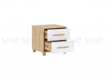 Тумба прикроватная Ирис крафт/белый, 2 шт (Миф) в Арамиле - aramil.mebel-e96.ru