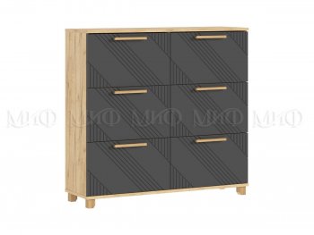 Обувница Ирис крафт/графит (Миф) в Арамиле - aramil.mebel-e96.ru