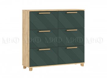 Обувница Ирис крафт/грин (Миф) в Арамиле - aramil.mebel-e96.ru