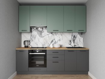 Кухонный гарнитур Изумруд 2400 мм Sanvut в Арамиле - aramil.mebel-e96.ru