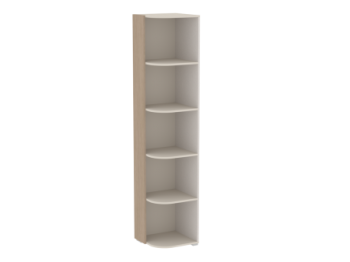 Полка угловая, Каспер (424*408*2002) Кашемир (СБК) в Арамиле - aramil.mebel-e96.ru