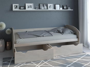 Кровать с ящиками КД-1.8 (Росток) в Арамиле - aramil.mebel-e96.ru