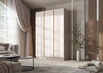 Шкаф 1500 мм 3-х створчатый Келвин кашемир (Миф) в Арамиле - aramil.mebel-e96.ru