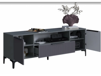 Тумба ТВ на 1650 Кимберли графит (Handis) в Арамиле - aramil.mebel-e96.ru