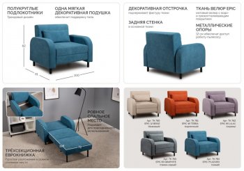Кресло-кровать Киото (НиК) в Арамиле - aramil.mebel-e96.ru