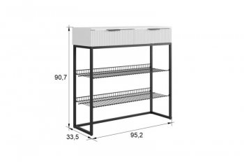 Обувница Классная 1 (графит/графит матовый/черный муар​​​​​​​) (Мебельсон) в Арамиле - aramil.mebel-e96.ru