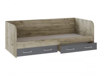 Кровать с ящиками Колибри Лофт дуб серый (Текс) в Арамиле - aramil.mebel-e96.ru