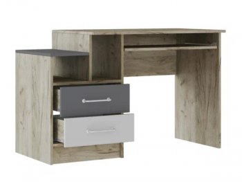 Стол письменный Колибри Лофт серый (Текс) в Арамиле - aramil.mebel-e96.ru