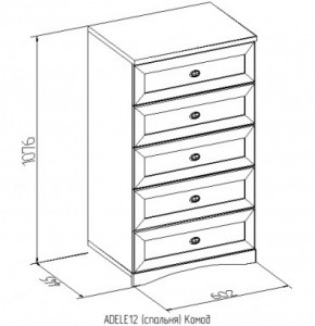 Комод 12 Адель в Арамиле - aramil.mebel-e96.ru