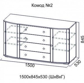 Комод №2 (1500) SV-Мебель в Арамиле - aramil.mebel-e96.ru