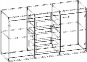 Комод Соната КС-1500 (Дуб сонома/Дуб сакраменто) в Арамиле - aramil.mebel-e96.ru