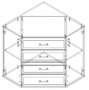 Комод угловой К780 серия София в Арамиле - aramil.mebel-e96.ru